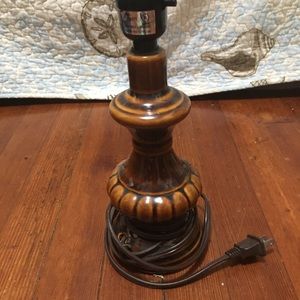 Antique lamp, color brown